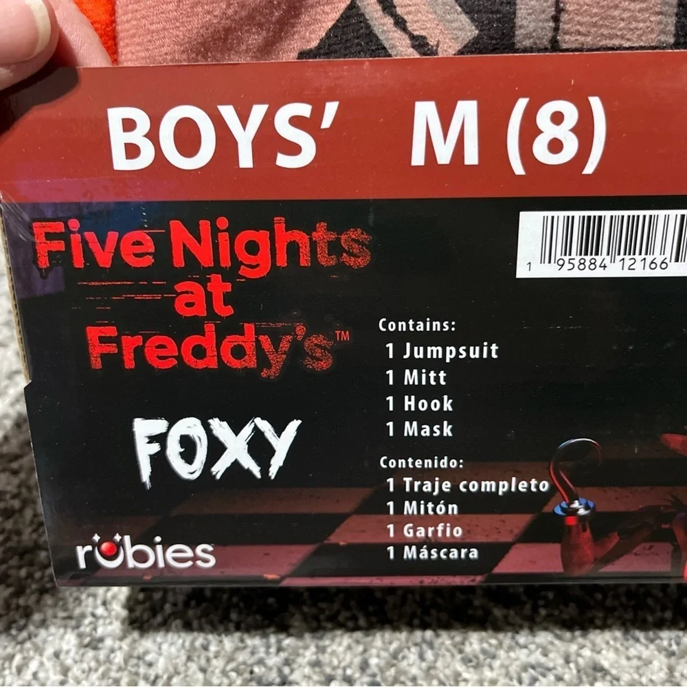 Five Nights at Freddy's Youth Foxy Costume M 8 New Complete - Picture 3 of 8